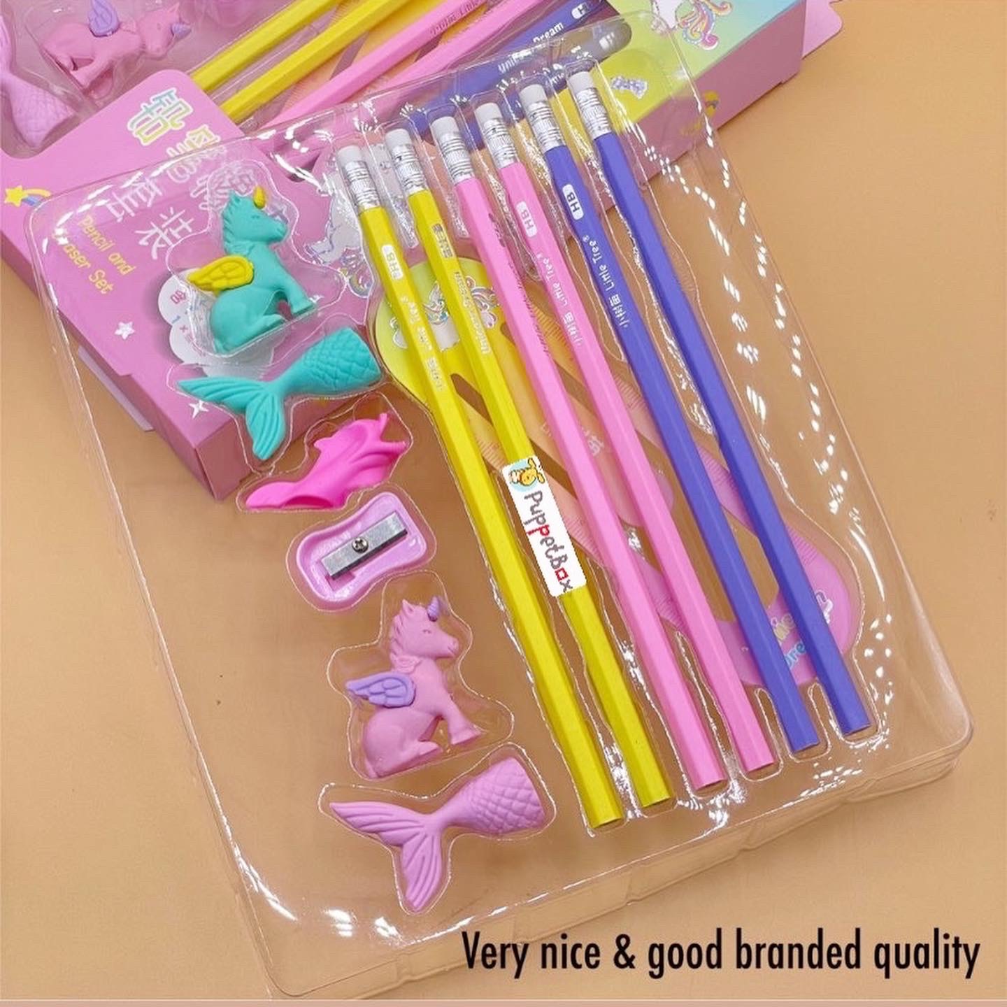 36 Pieces Valentines Pencils with Heart Shape Erasers Toppers Decorated Colorful Pencils Erasers Valentines Day Pencils Stationary Set for Valentines Party Office School Supplies Students Presents 