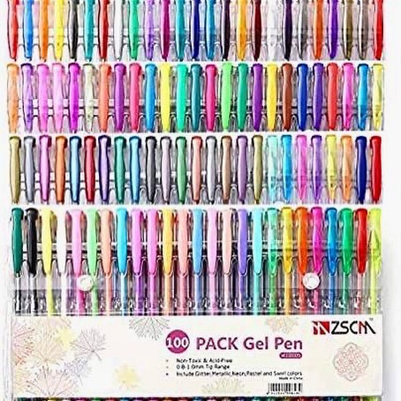 Artist Grade Color Gel Pen Set - 100 Count