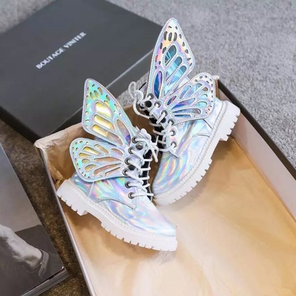 Holographic butterfly sale shoes