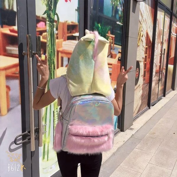 Unicorn hotsell hooded backpack