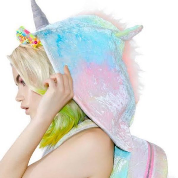 Unicorn 2025 hooded backpack