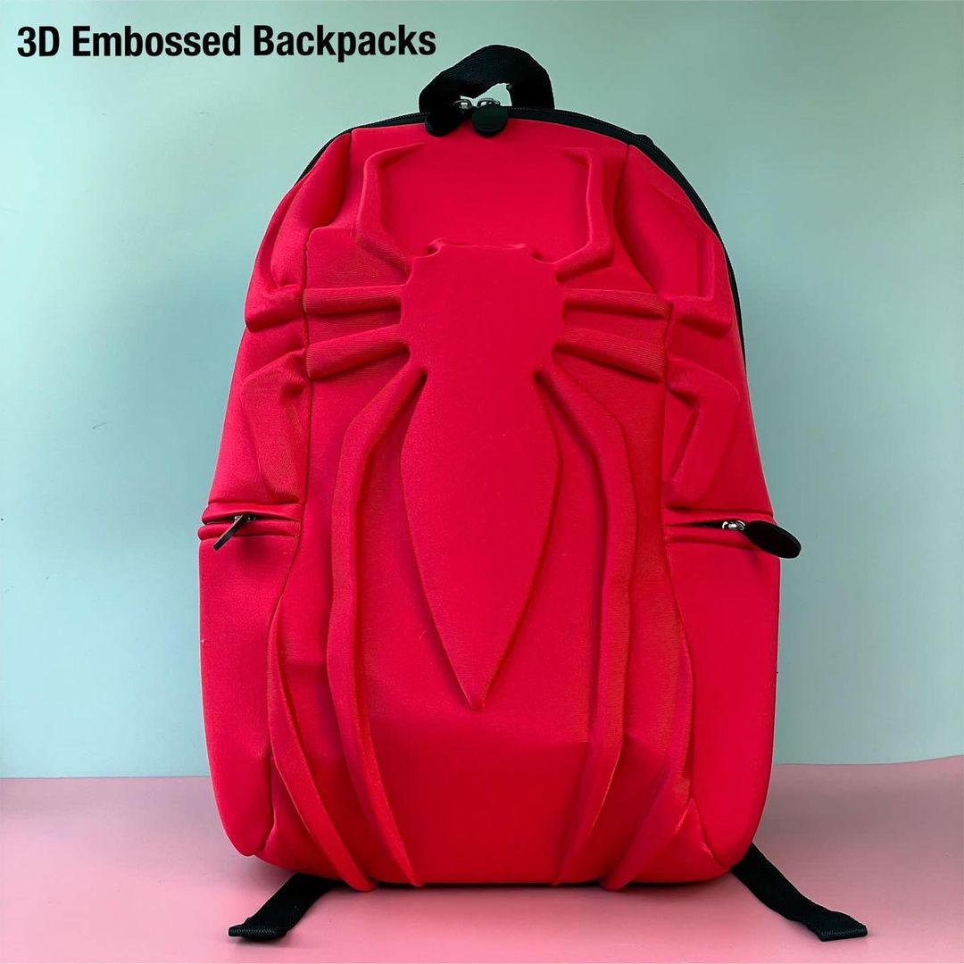 Kuber Industries Marvel Spiderman Backpack|4 Compartment School Bags for  kids|Durable School Bags