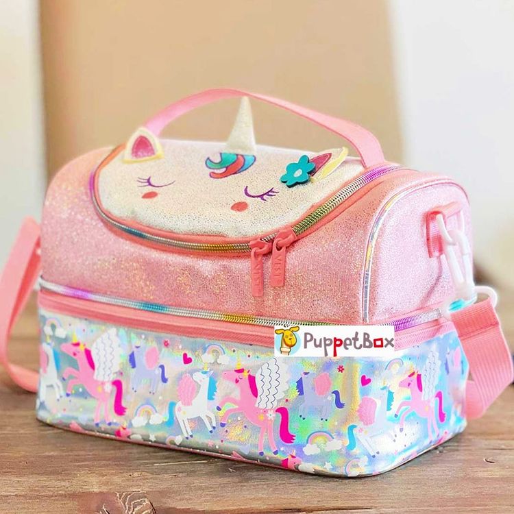 Kids Double Wall Insulated Lunch Bags With Multiple Sections